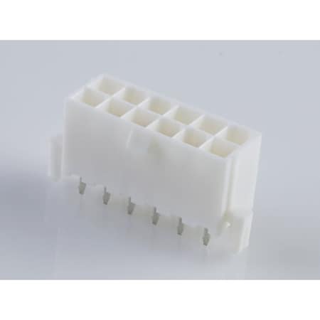 Molex Rectangular Power Connector, 12 Contact(S), Male, Solder Terminal, Receptacle 39289128